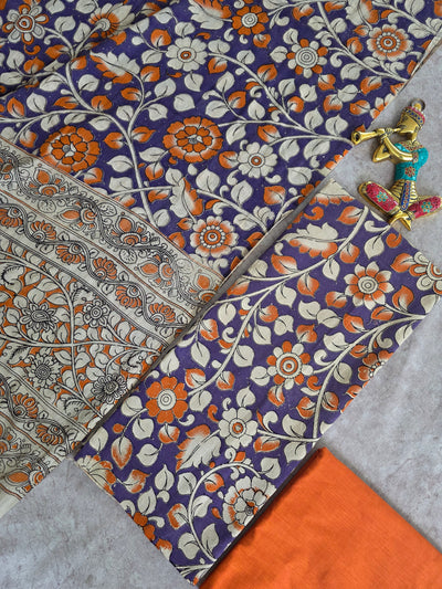 Authentic pure kalamkari cotton set - AK395